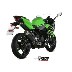 Mivv Slip-On GP Pro Black Kawasaki Ninja 400 2018-23 / Z400 2019-23