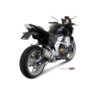 Mivv Slip-On Suono St. Steel con tapa carbono Kawasaki Z750 2007-14