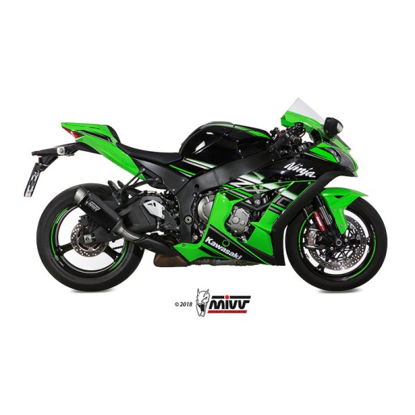 Mivv Slip-On GP Pro Black Kawasaki ZX-10 R / RR / SE 2016-25
