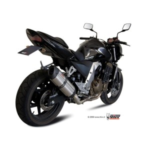 Mivv Slip-On Suono St. Steel con tapa carbono Kawasaki Z750 2004-06