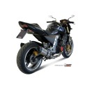 Mivv 2 Slip-On Suono St. Steel con tapa carbono Kawasaki Z1000 2003-06