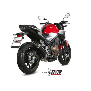 Mivv Slip-On GP Pro carbono Honda CB 500 F 2019-24