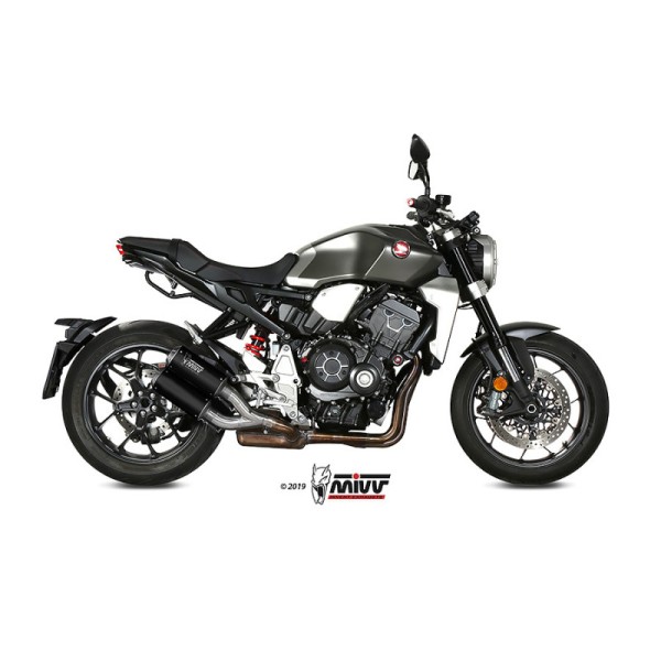 Mivv 2 Slip-On Mk3 Black Honda CB 1000 R 2018-24