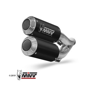 Mivv 2 Slip-On Mk3 Black Honda CB 1000 R 2018-24