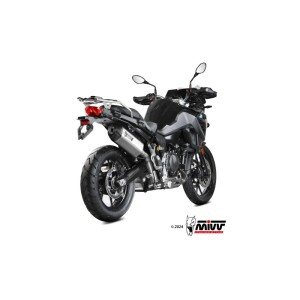 Mivv Slip-On Speed edge St. Steel con tapa carbono BMW F 800 GS 2024-25