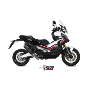 Mivv Slip-On Suono Black con tapa carbono Honda X-ADV 750 2017-25