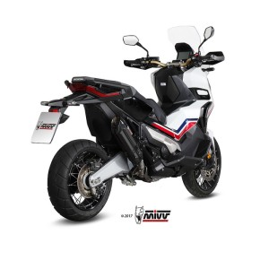 Mivv Slip-On Suono Black con tapa carbono Honda X-ADV 750 2017-25