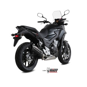 Mivv Slip-On Suono black con tapa carbono Honda CB 500 X 2016