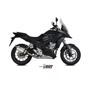 Mivv Slip-On Suono St. Steel con tapa carbono Honda CB 500 X 2016