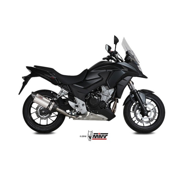 Mivv Slip-On Suono St. Steel con tapa carbono Honda CB 500 X 2016