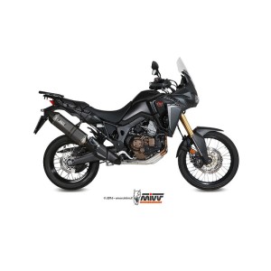 Mivv Slip-On Speed edge black Honda CRF 1000 L Africa Twin 2016-19
