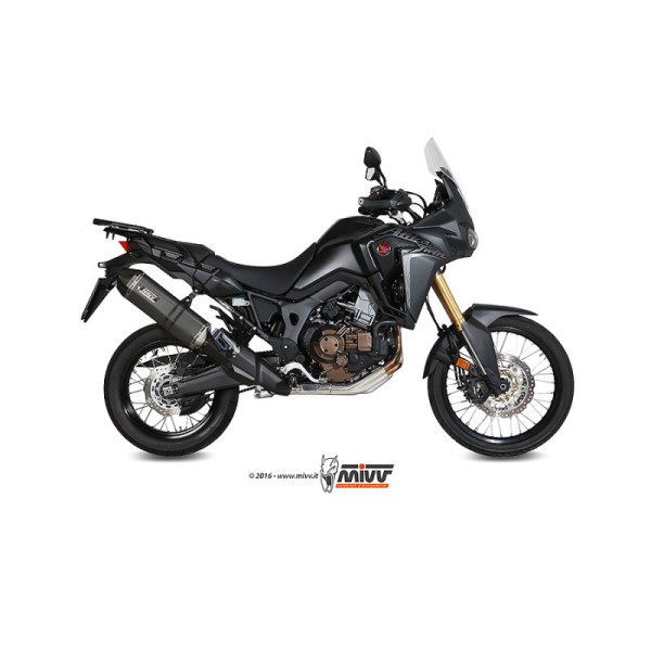 Mivv Slip-On Speed edge black Honda CRF 1000 L Africa Twin 2016-19