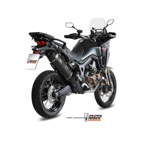 Mivv Slip-On Speed edge black Honda CRF 1000 L Africa Twin 2016-19