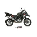 Mivv Slip-On Speed edge St. Steel con tapa carbono Benelli TRK 502 X 2018-25