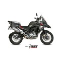 Mivv Slip-On Speed edge St. Steel con tapa carbono Benelli TRK 502 X 2018-25