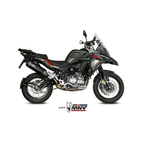 Mivv Slip-On Speed edge Black Benelli TRK 502 X 2018-25