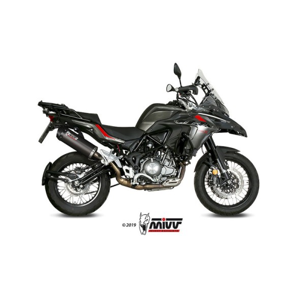 Mivv Slip-On Oval carbono con tapa carbono Benelli TRK 502 X 2018-25