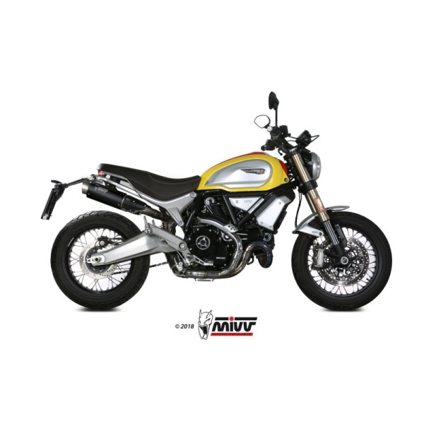 Mivv 2 Slip-On GP Pro black Ducati Scrambler 1100 2018-20