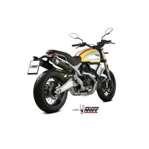 Mivv 2 Slip-On GP Pro carbono Ducati Scrambler 1100 2018-20