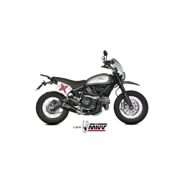 Mivv Slip-On Delta Race black Ducati Scrambler 800 2015-20