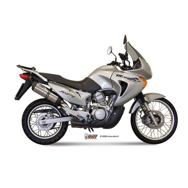 Mivv Slip-On Suono St. Steel con tapa carbono Honda XLV 650 Transalp  2000-04