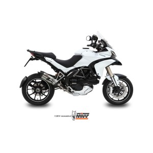 Mivv Slip-On Suono St. Steel con tapa carbono Ducati Multistrada 1200 2010-14