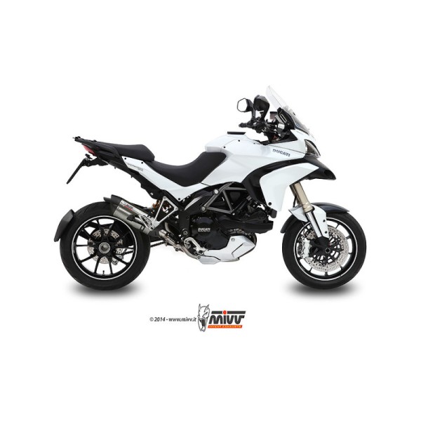 Mivv Slip-On Suono St. Steel con tapa carbono Ducati Multistrada 1200 2010-14