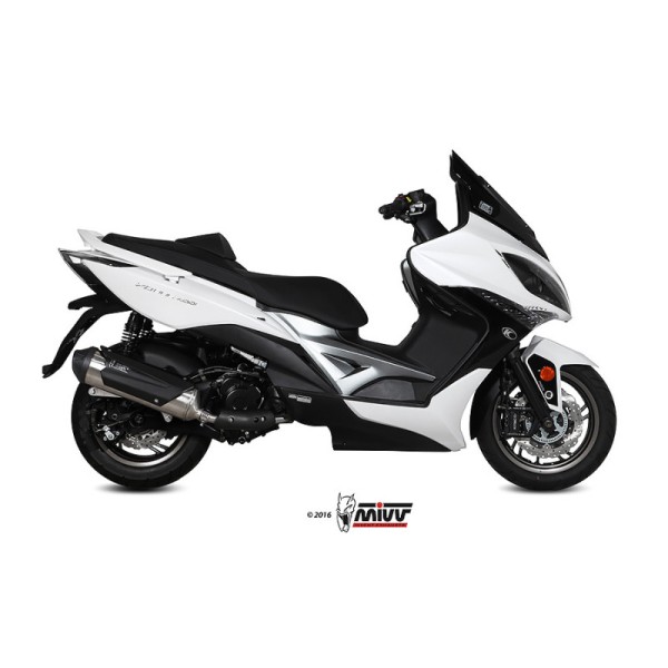 Mivv Full system 1x1 Urban St. Steel Kymco Xciting 400 2013-16