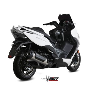 Mivv Full system 1x1 Urban St. Steel Kymco Xciting 400 2013-16