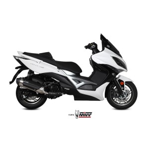 Mivv Full system 1x1 Urban St. Steel Kymco Xciting 400 2013-16