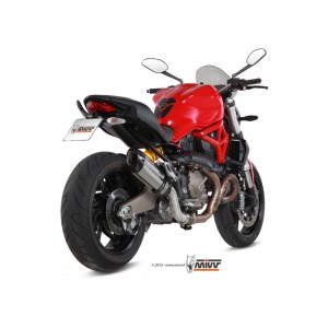 Mivv Slip-On Suono St. Steel con tapa carbono Ducati Monster 821 2014-17
