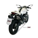 Mivv 2 Slip-On Suono St. Steel con tapa carbono Ducati Monster 696 2008-14