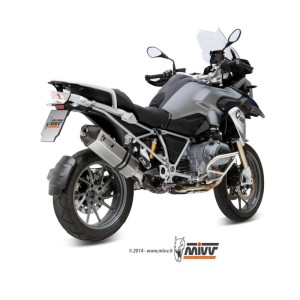 Mivv Slip-On Speed edge St. Steel con tapa carbono BMW R 1200 GS / Adventure 2013-18