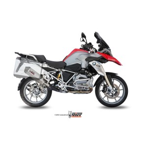 Mivv Slip-On Oval titan con tapa carbono BMW R 1200 GS / Adventure 2013-18