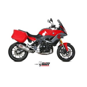 Mivv Slip-On Oval Titan con tapa carbono BMW F 900 XR 2020-25