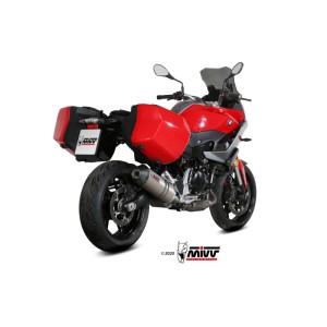 Mivv Slip-On Oval Titan con tapa carbono BMW F 900 XR 2020-25