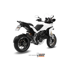 Mivv Slip-On Suono black con tapa carbono Ducati Multistrada 1200 2010-14