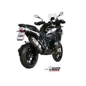 Mivv Slip-On Speed edge St. Steel con tapa carbono BMW R 1250 GS / Adventure 2019-23