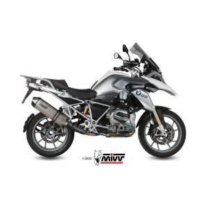 Mivv Slip-On Speed edge titan con tapa carbono BMW R 1200 GS / Adventure 2013-18