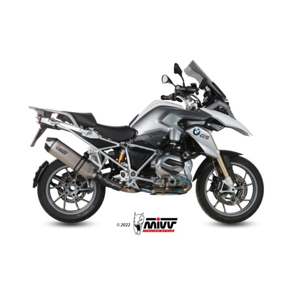 Mivv Slip-On Speed edge titan con tapa carbono BMW R 1200 GS / Adventure 2013-18