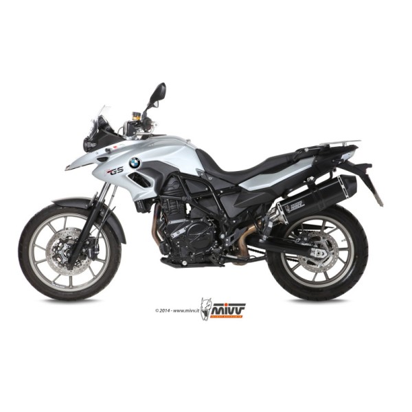 Mivv Slip-On Speed edge black BMW F 700 GS 2012-17