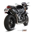 Mivv 2 Slip-On Speed edge black Triumph Speed Triple 2011-15