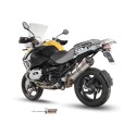 Mivv Slip-On Oval titan con tapa carbono BMW R 1200 GS / Adventure 2010-12