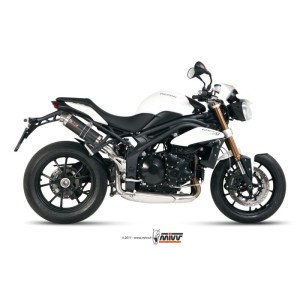 Mivv 2 Slip-On GP carbon Triumph Speed Triple 2011-15