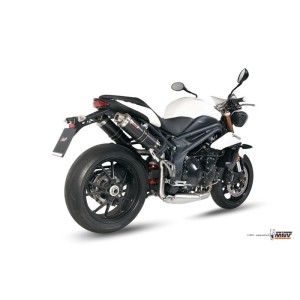 Mivv 2 Slip-On GP carbon Triumph Speed Triple 2011-15