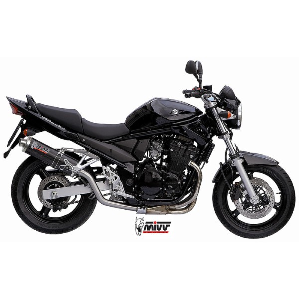 Mivv Slip-On Oval carbono Suzuki GSF 650 Bandit 2005-06