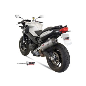 Mivv Slip-On Oval titan con tapa carbono BMW F 800 R / GT 2009-20