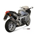 Mivv Slip-On Oval carbono con tapa carbono BMW K 1200 R / S / GT 2005-08