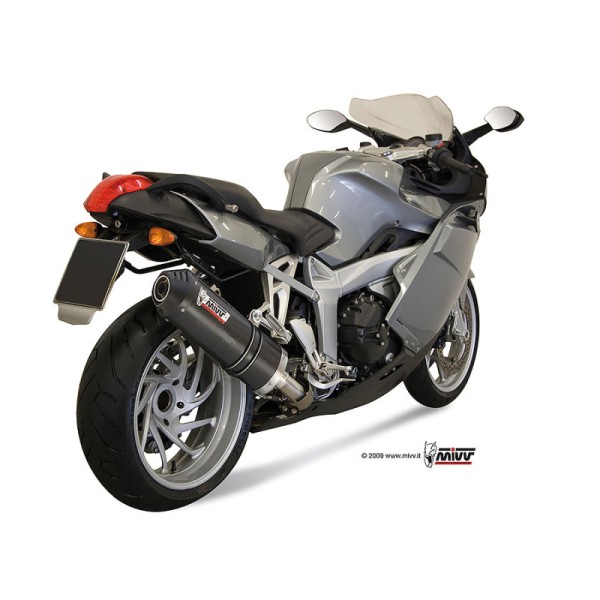 Mivv Slip-On Oval carbono con tapa carbono BMW K 1200 R / S / GT 2005-08