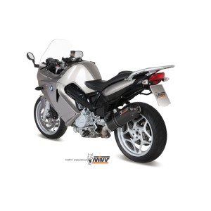 Mivv Slip-On Oval carbono con tapa carbono BMW F 800 S / ST 2006-12